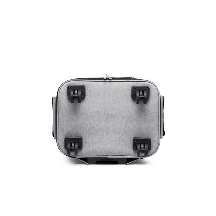 حقيبة تنفس الأليفة القط حقيبة مع عربة الأليفة لوازم  Breathable Bag Pet Cat Dog Suitcase with Trolley Pet Travel