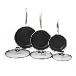 طقم أواني طهي - Hex Clad Hybrid