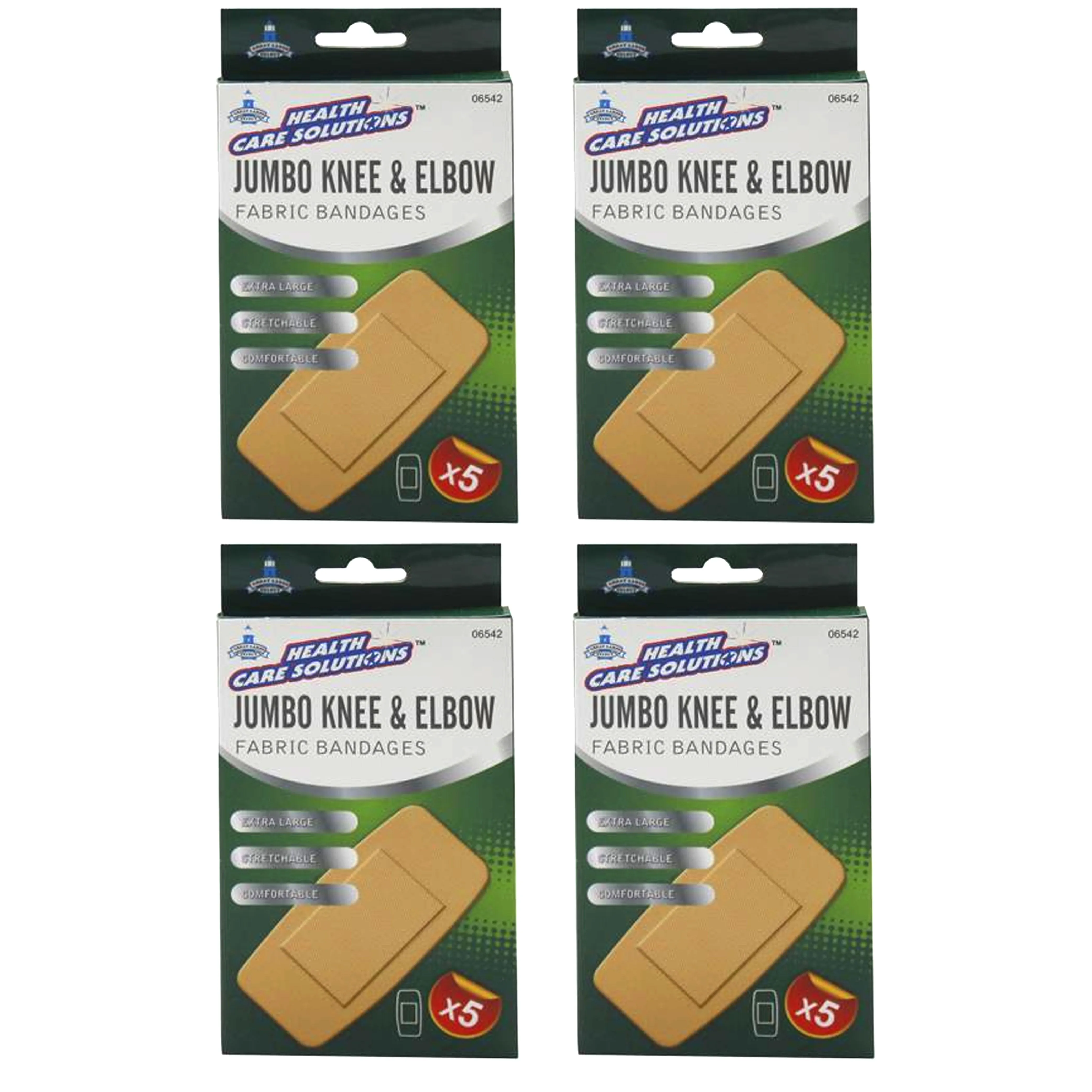 20 Pc Extra Large Fabric Adhesive Bandages Pad Wound Dressing 2" X 4" First Aid