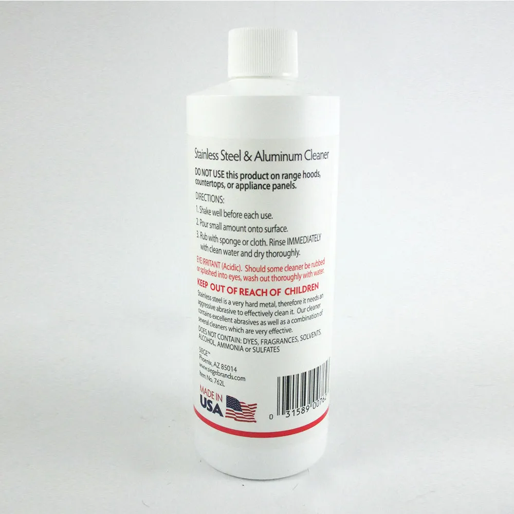 3 Bottles Stainless Steel Aluminum Cleaner Polish Metal 36 Oz Sinks Pots Shine