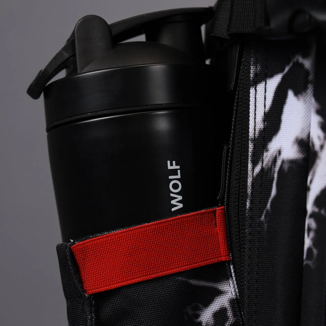 45L Backpack Black Lightning Immortal Red