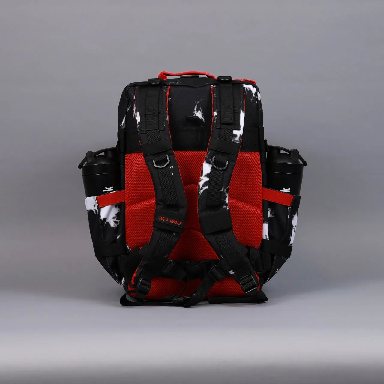 45L Backpack Black Lightning Immortal Red