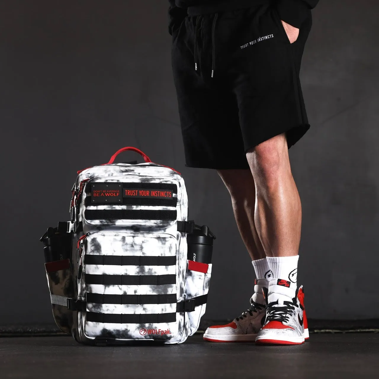 45L Backpack Timber Wolf Savage Red
