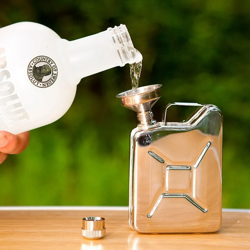 Ace Camp Stainless Steel Flask Gas Can Shape