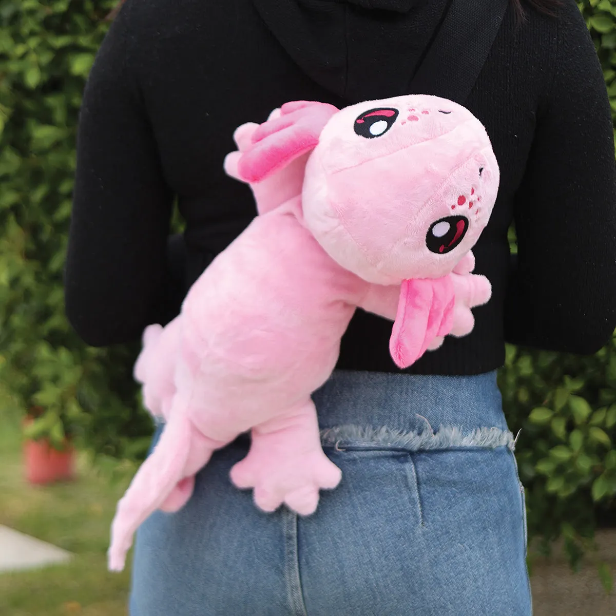 Backpack - Plush Axolotl Sling
