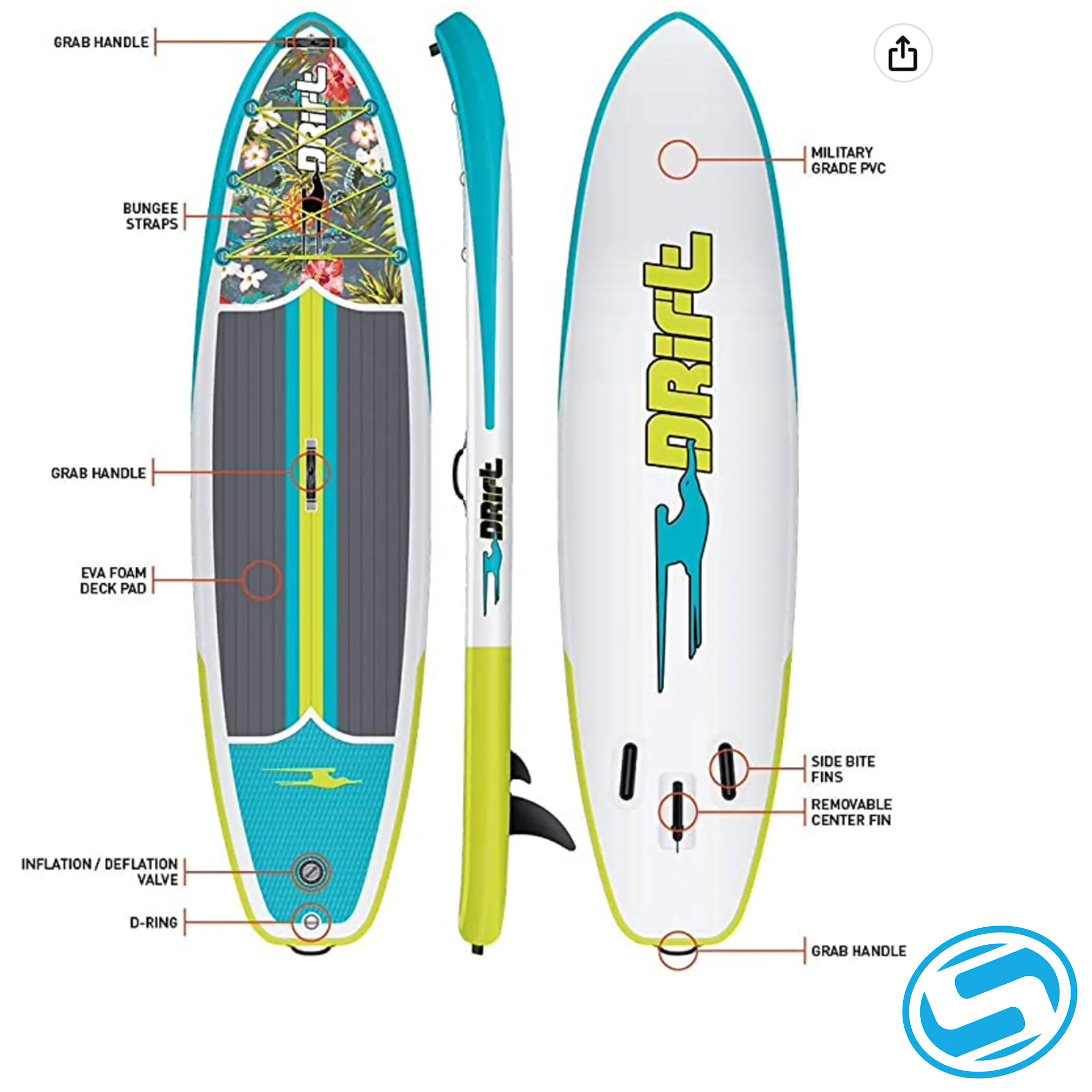 Bote Drift Aero Inflatable Paddle Board