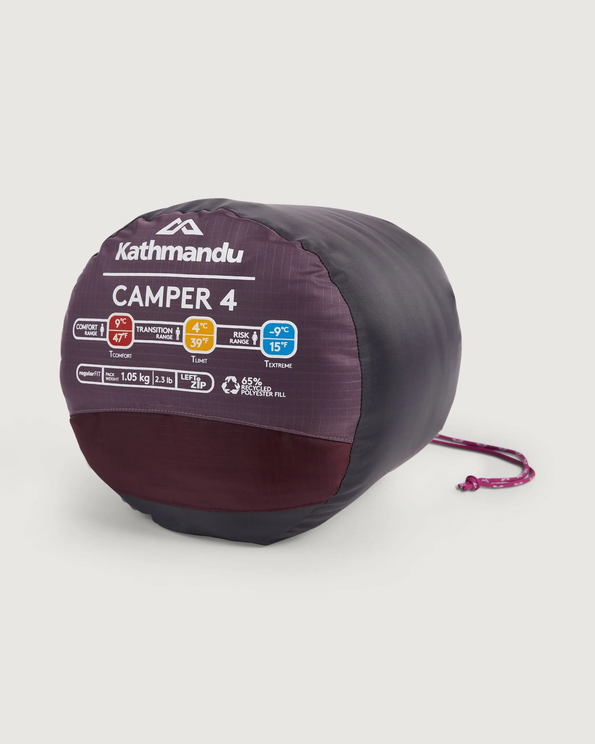Camper 4 Sleeping Bag - Storm Cloud/Pony