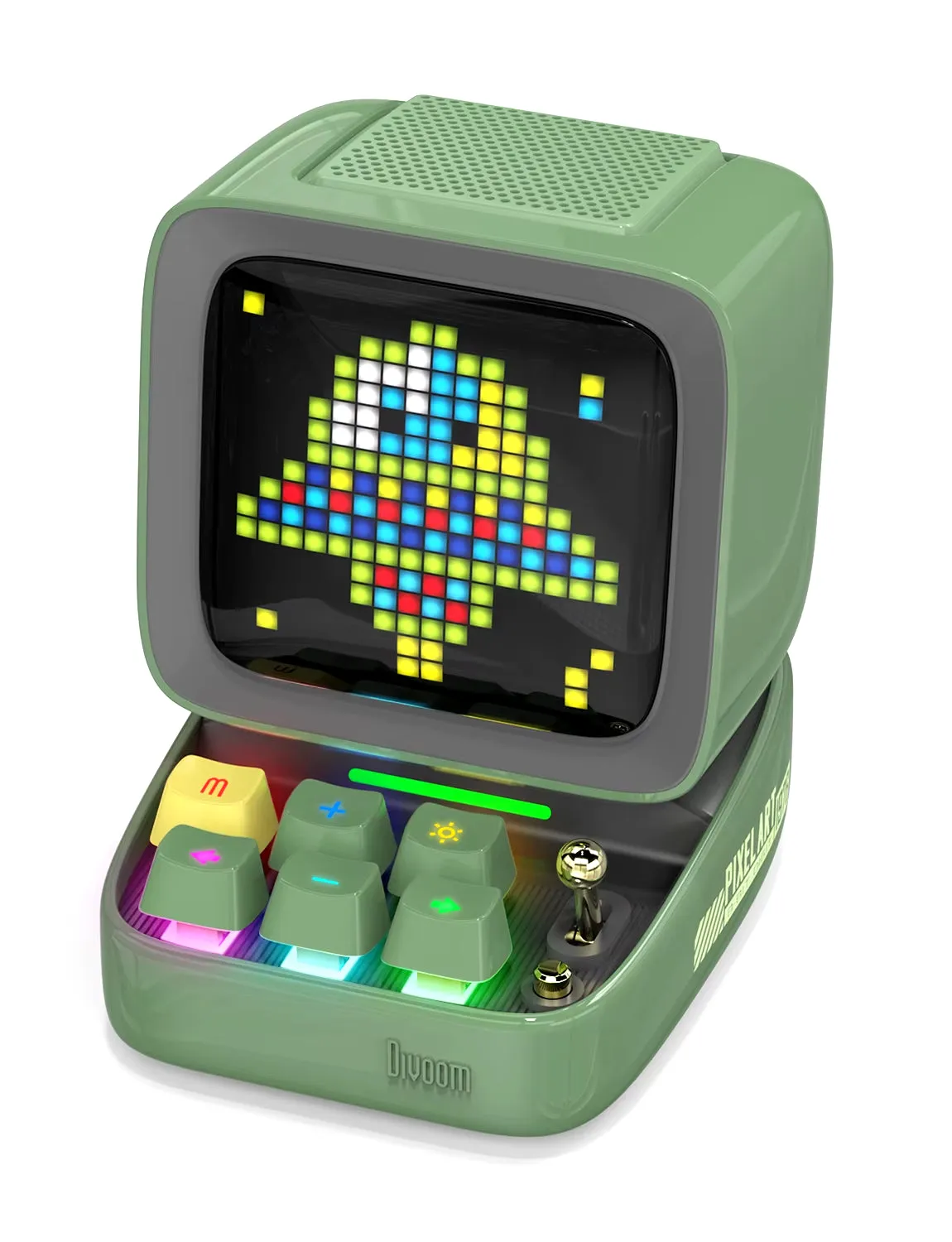 Ditoo Pixel Art Bluetooth Speaker Wireless 15W Output Power Gaming Room Setup with 16X16 LED App Controlled Front Screen