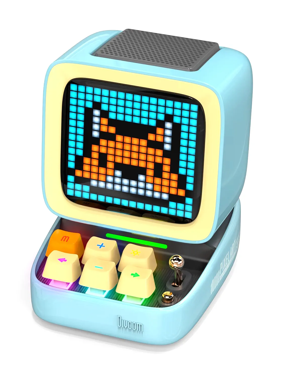 Ditoo Pixel Art Bluetooth Speaker Wireless 15W Output Power Gaming Room Setup with 16X16 LED App Controlled Front Screen