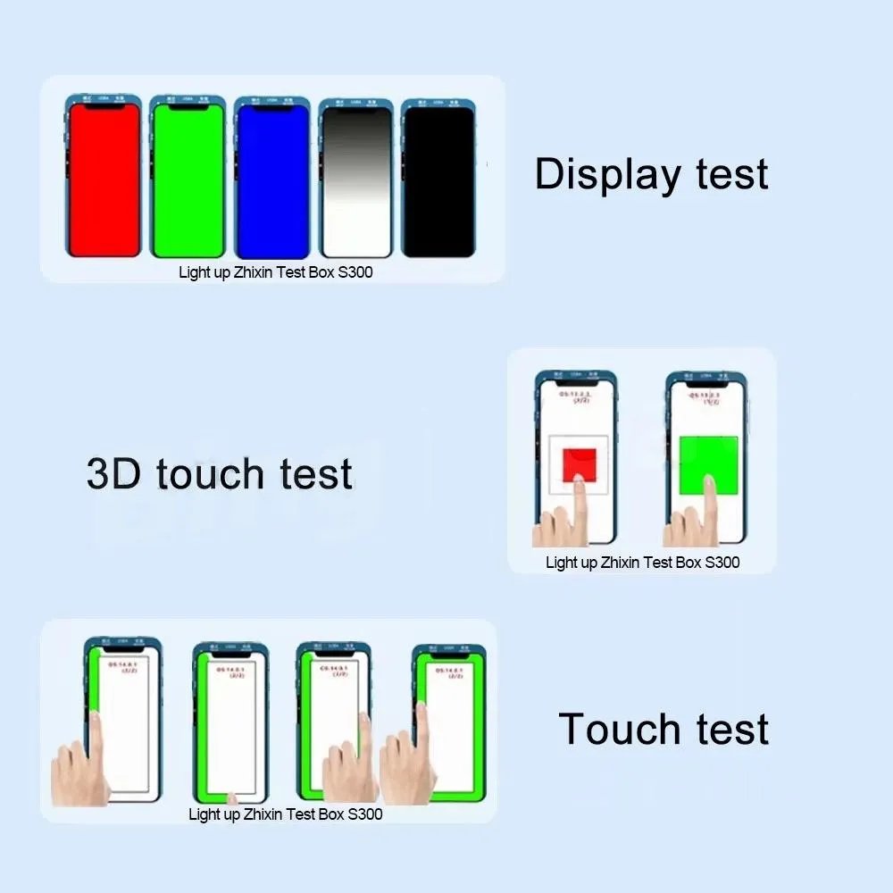 Dl S300 Lcd Screen Tester Tool 3d Touch Test for Iphone 12 11 Xs Xr 8 7 6s Series