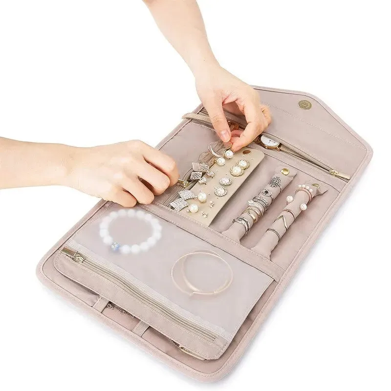 Foldable Portable Travel Jewelry Bag
