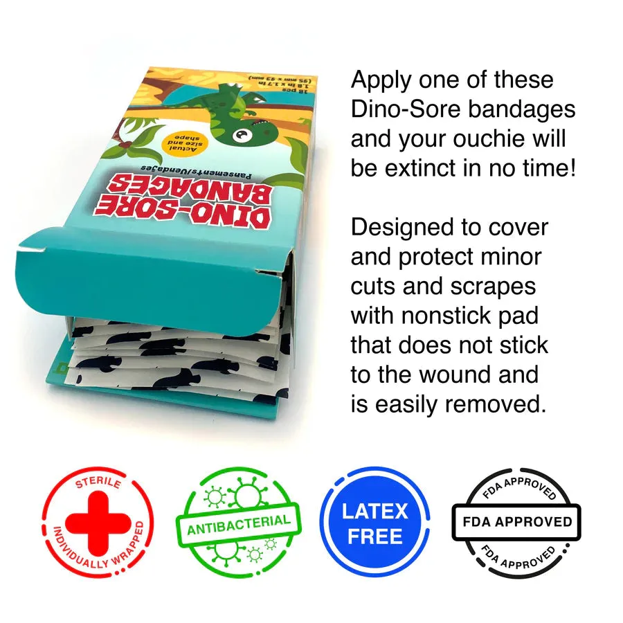 GAMAGO Dino-Sore Adhesive Bandages (Pack of 18)