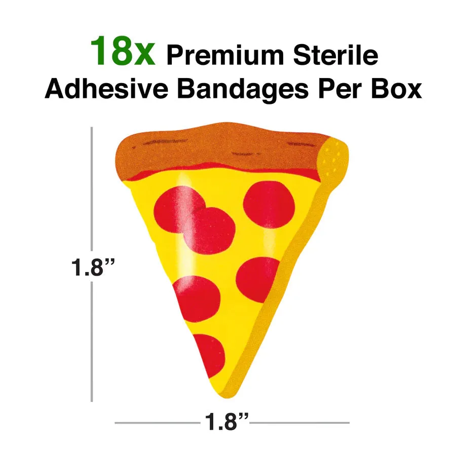 GAMAGO Pizza Adhesive Bandages (Pack of 18)