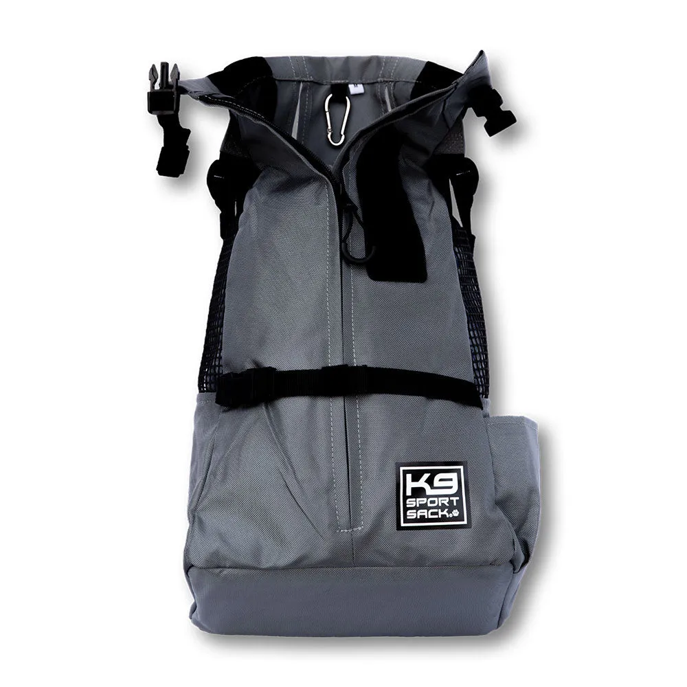 K9 Sports Sack | Trainer Dog Backpack Carrier | 4 Sizes | Iron Gate Grey