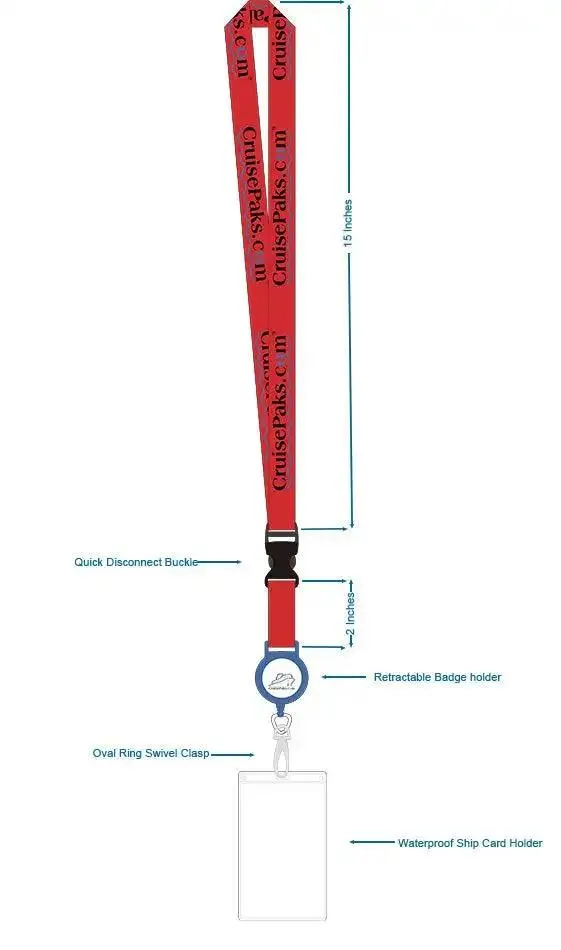Lanyard ID Card Holder | Cruise Essentials - CruisePaks | Two Pack
