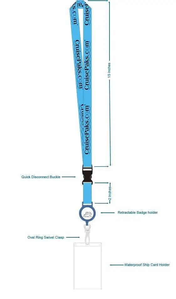 Lanyard ID Card Holder | Cruise Essentials - CruisePaks | Two Pack