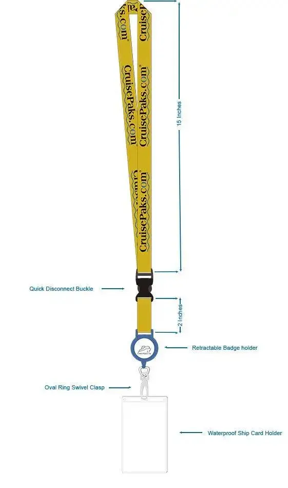 Lanyard ID Card Holder | Cruise Essentials - CruisePaks | Two Pack