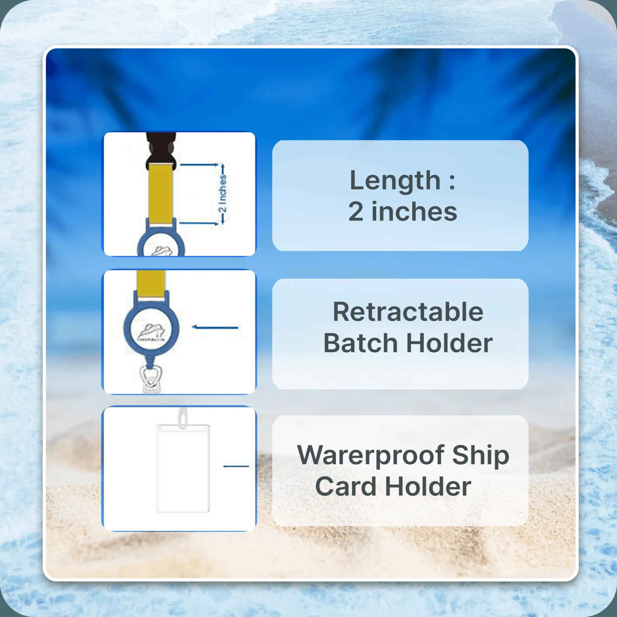 Lanyard ID Card Holder | Cruise Essentials - CruisePaks | Two Pack