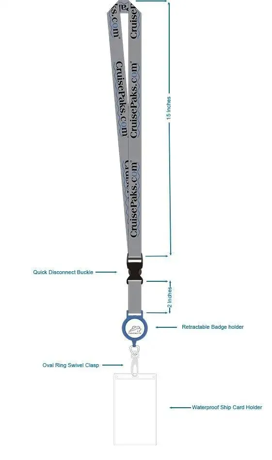 Lanyard ID Card Holder | Cruise Essentials - CruisePaks | Two Pack