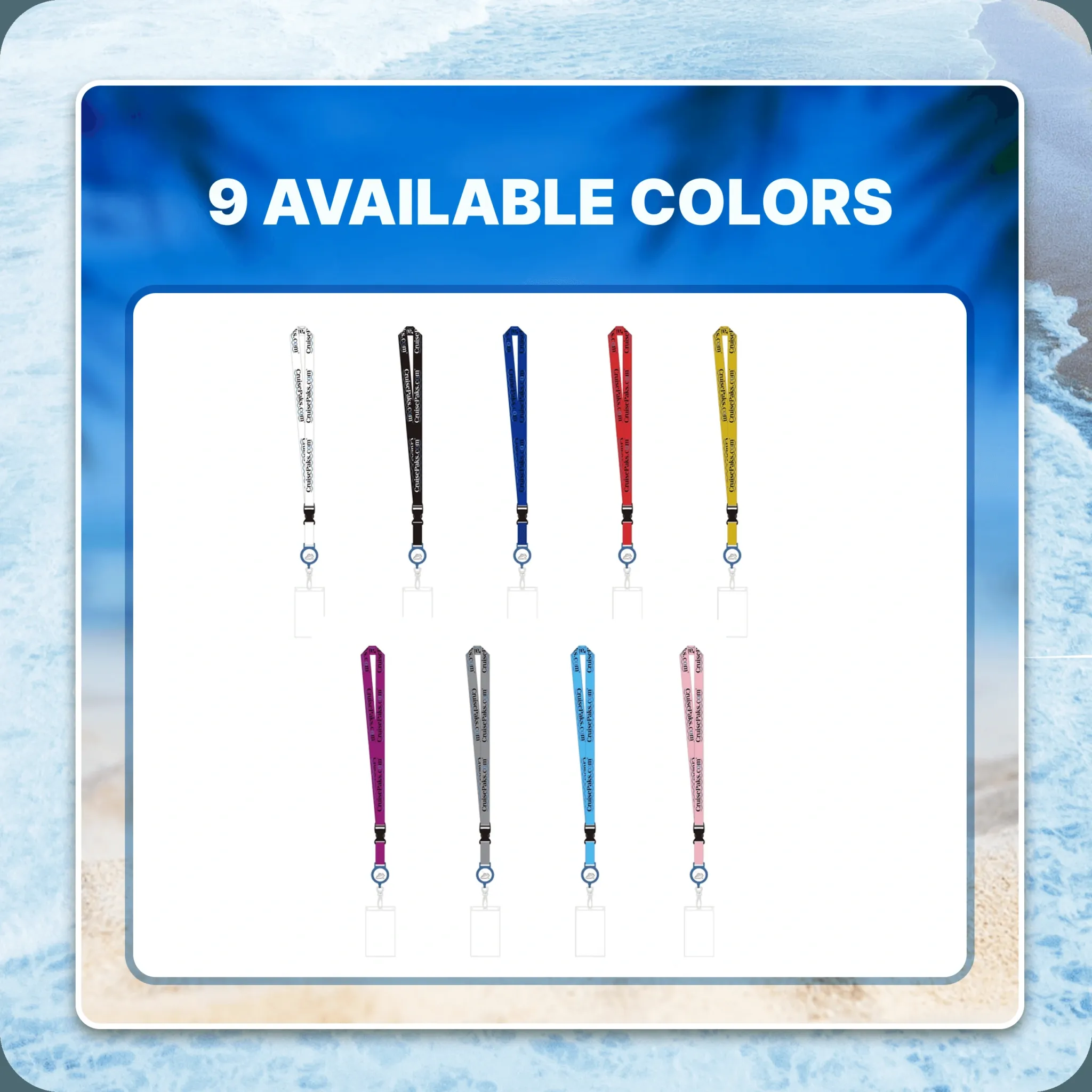Lanyard ID Card Holder | Cruise Essentials - CruisePaks | Two Pack