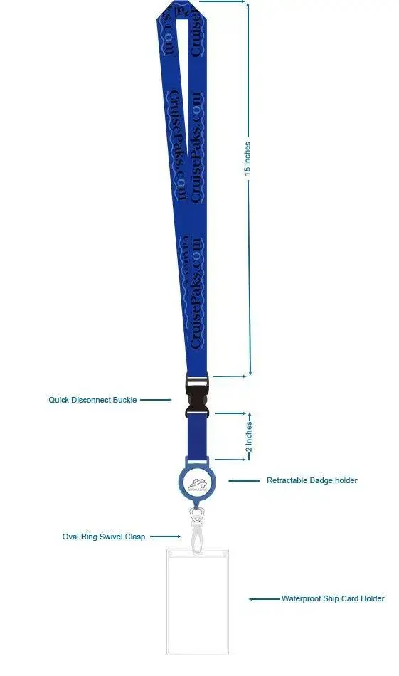 Lanyard ID Card Holder | Cruise Essentials - CruisePaks | Two Pack