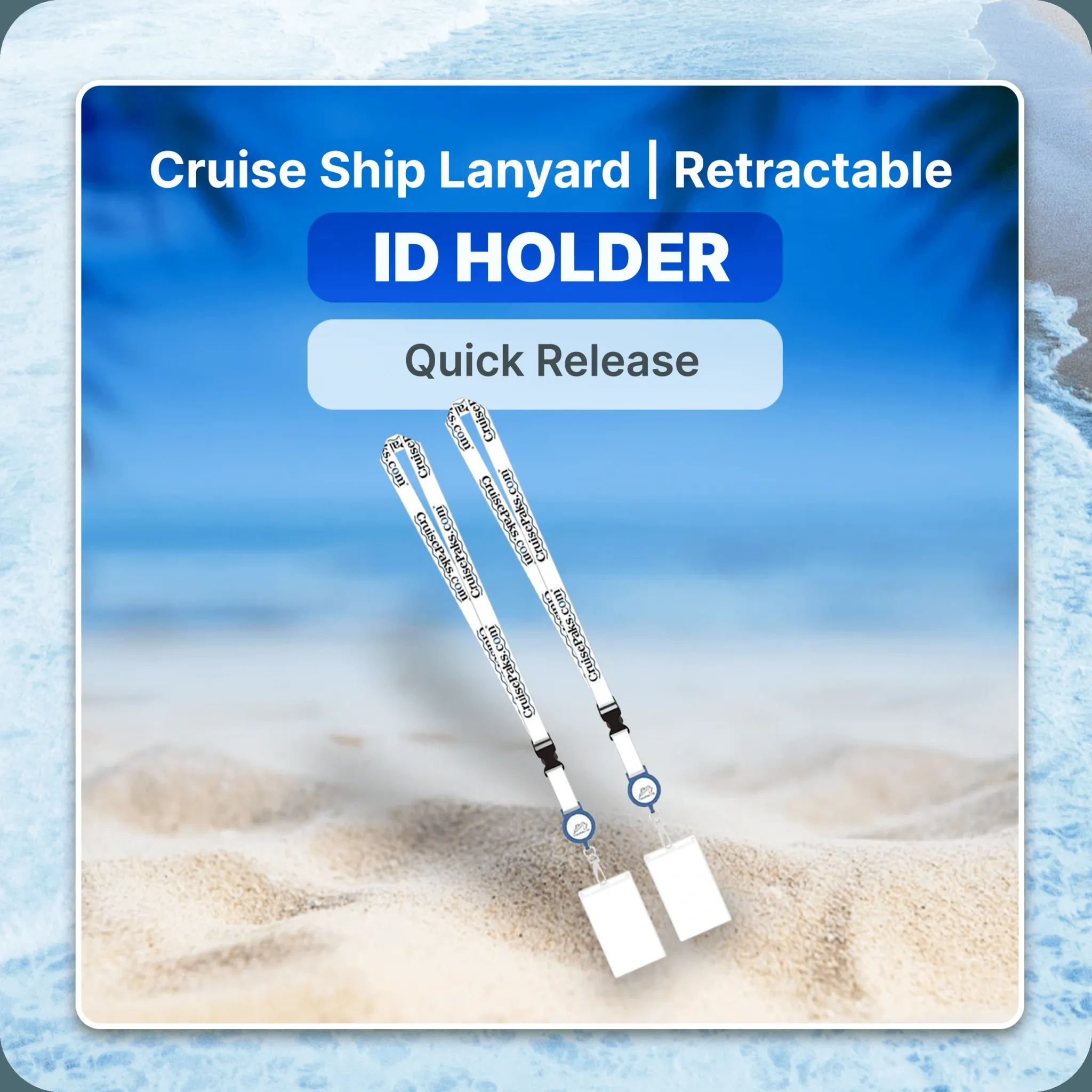 Lanyard ID Card Holder | Cruise Essentials - CruisePaks | Two Pack