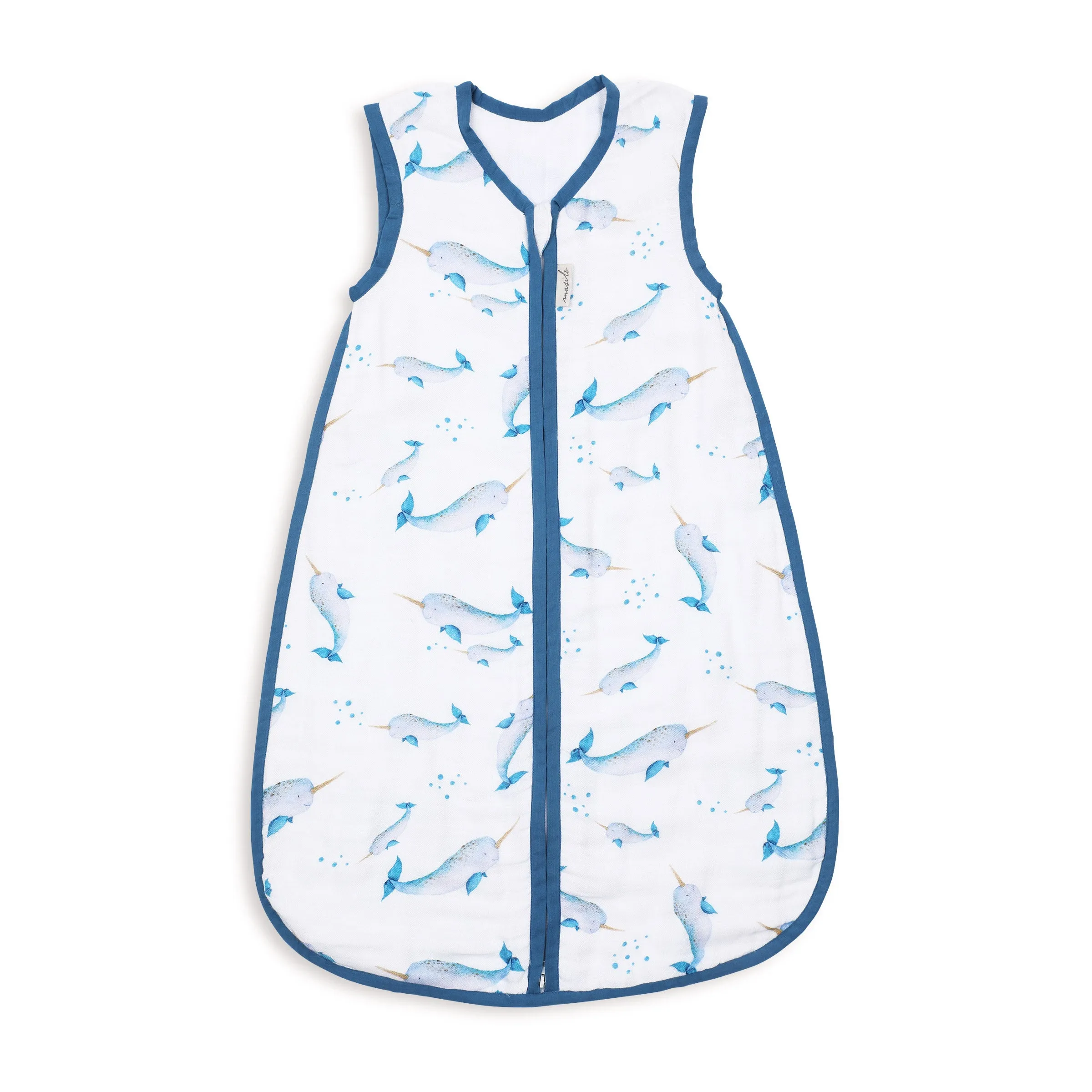 Masilo Bamboo Muslin Sleeping Bag - Believe In Narwhals