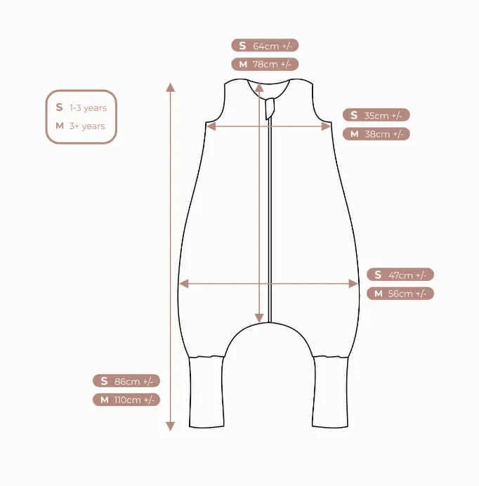 SLEEPING BAG WITH LEGS BLUSH DAISIES