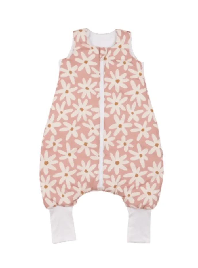 SLEEPING BAG WITH LEGS BLUSH DAISIES