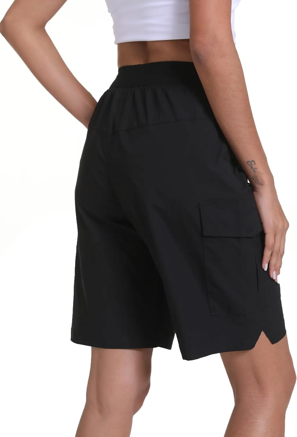 Women's Hiking Cargo Shorts Quick Dry Lightweight Shorts for Travel Athletic