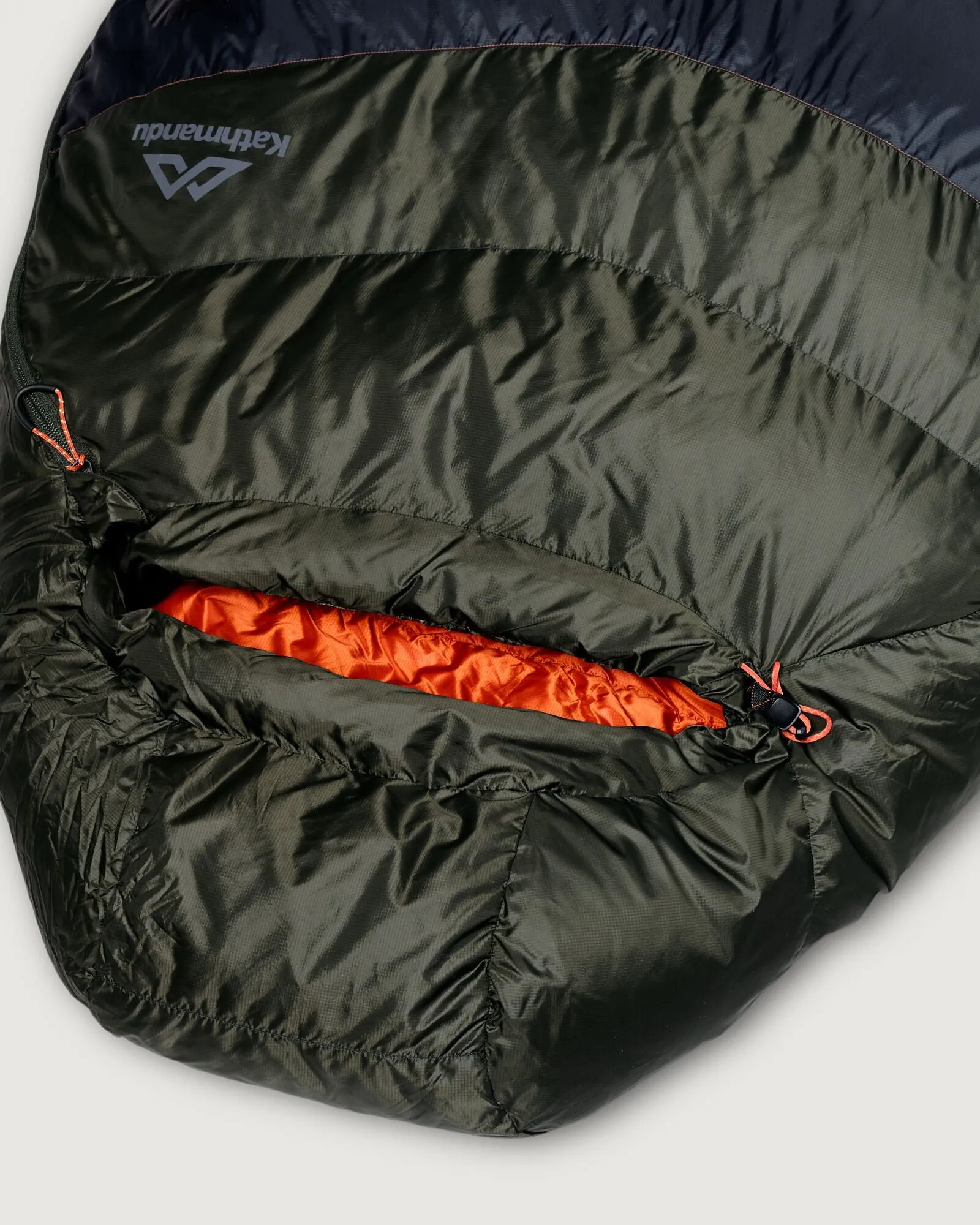 Zenter -3°C Down Sleeping Bag - Large - Black Stingray/Dark Moss